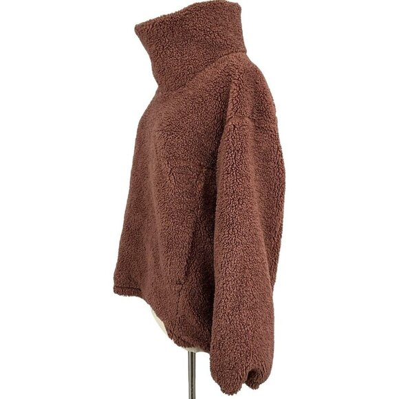 Lululemon Warmth Restore Long Pullover Smoky Topaz Size 8 Fuzzy Fleece High Neck - Picture 2 of 8